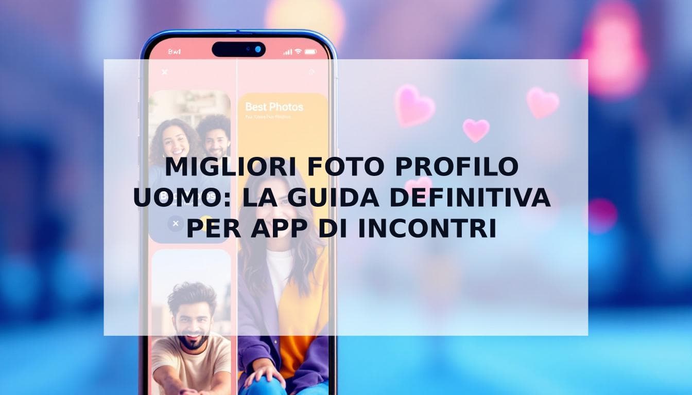 Cover Image for Le tue foto ti stanno costando match: la guida definitiva per scegliere le <strong>migliori foto profilo uomo</strong>