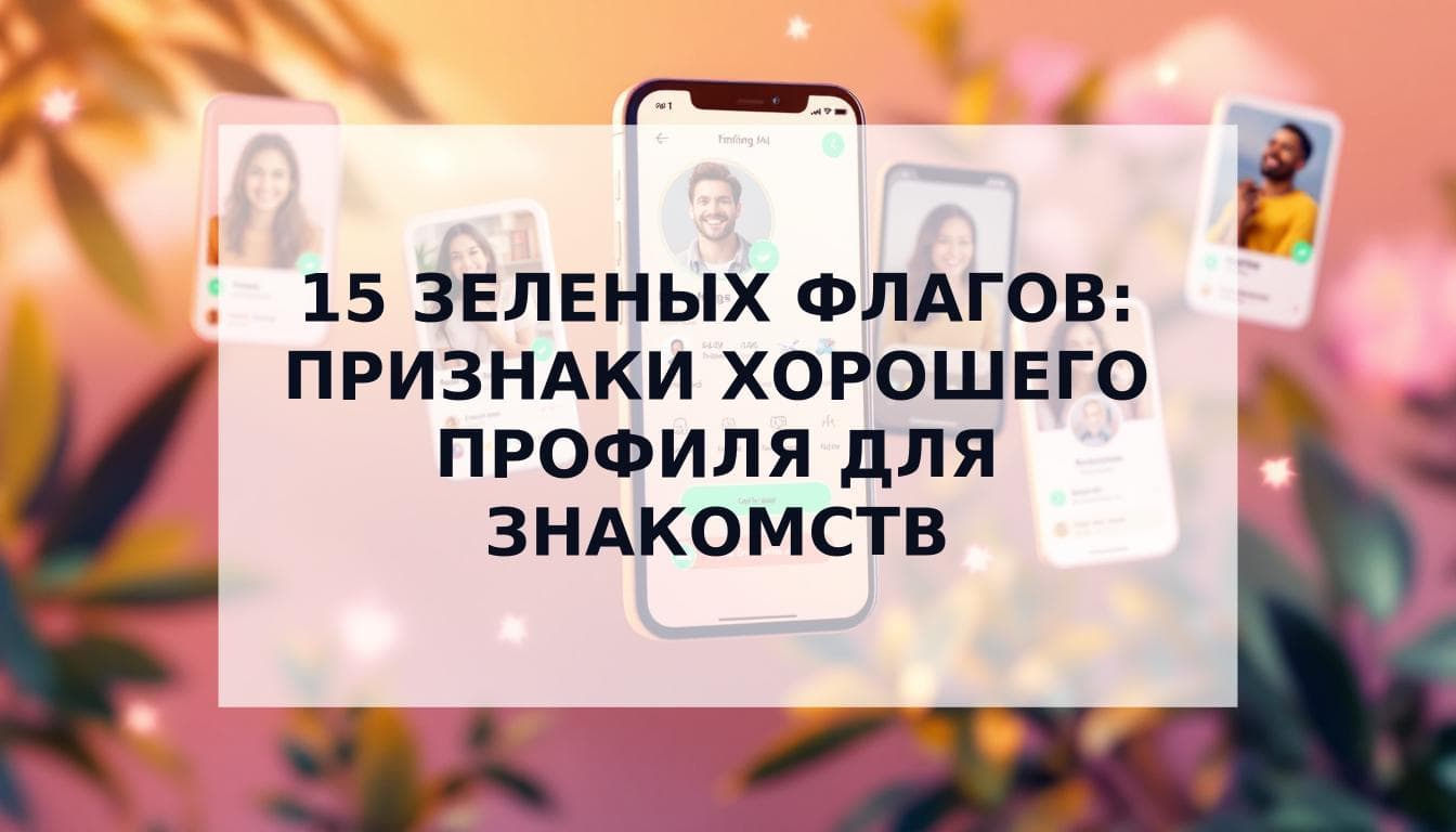 Cover Image for 15 зеленых флагов: главные **признаки хорошего профиля для знакомств**