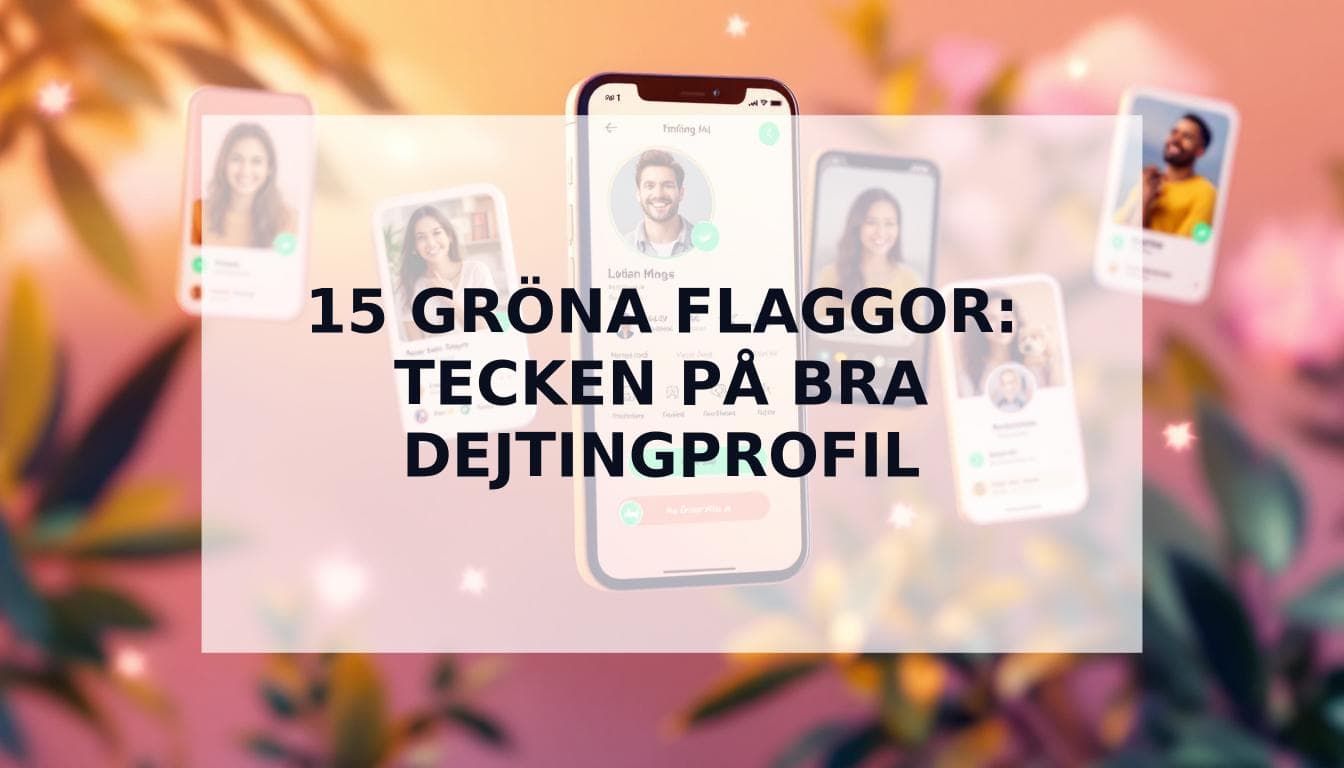 Cover Image for 15 tecken pÄ bra dejtingprofil (gröna flaggor) du aldrig ska ignorera