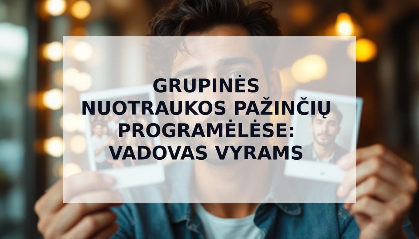Cover Image for Grupinės nuotraukos pažinčių programėlėse: išsamus vadovas vyrams