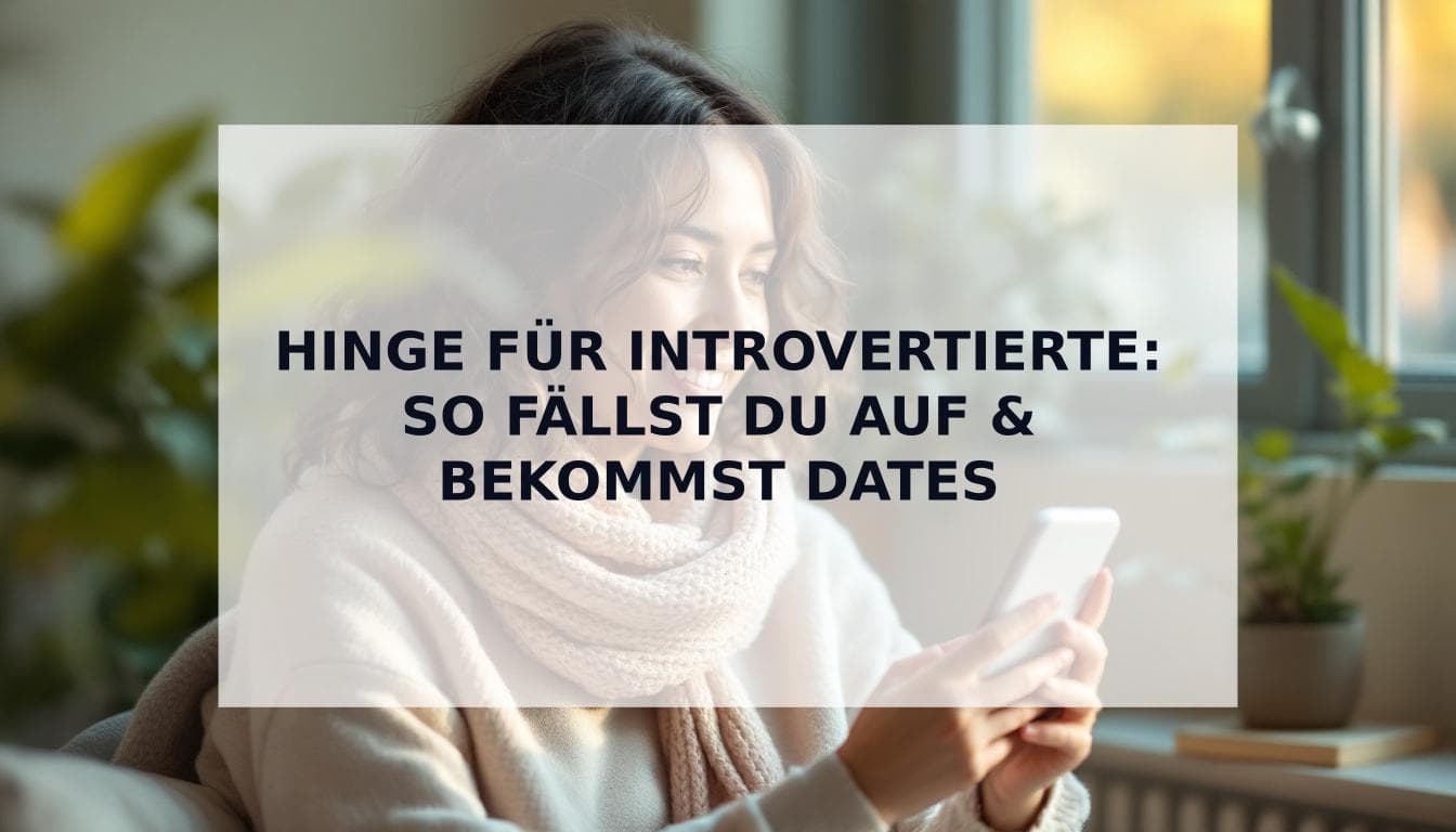 Cover Image for Hinge für Introvertierte: Der ultimative Leitfaden, um aufzufallen (ohne laut zu sein)