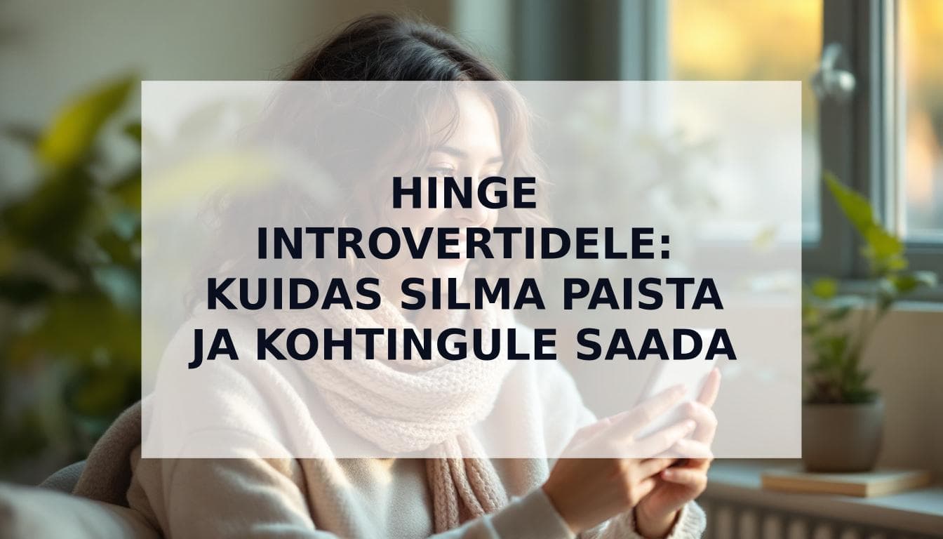 Cover Image for Hinge introvertidele: Ülim juhend, kuidas silma paista (ilma lärmita)