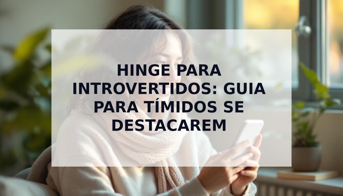 Cover Image for Hinge para Introvertidos: O Guia Definitivo para TÃmidos se Destacarem (Sem Fazer Barulho)