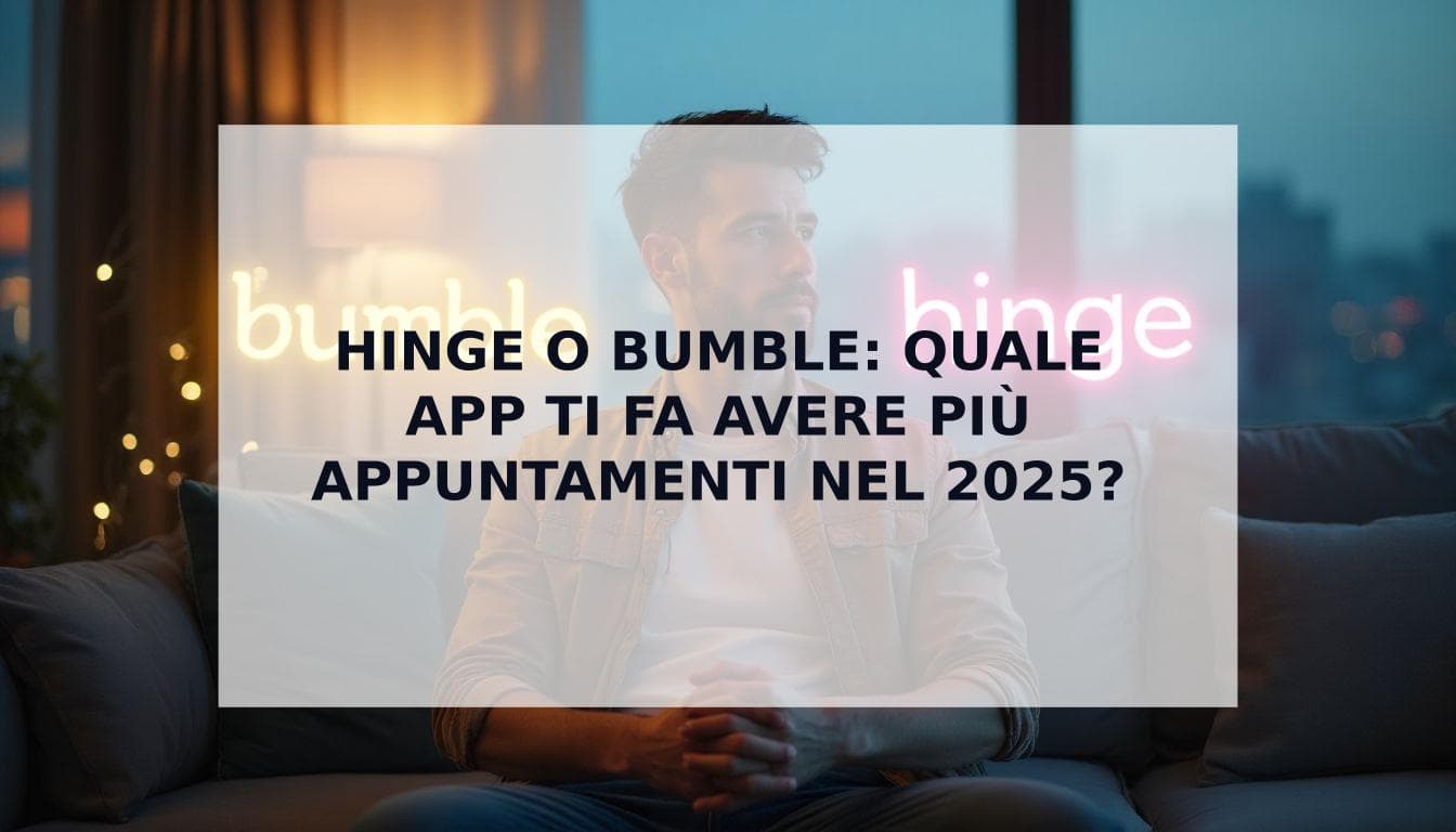 Cover Image for Hinge o Bumble: La Guida Definitiva 2025 per Uomini