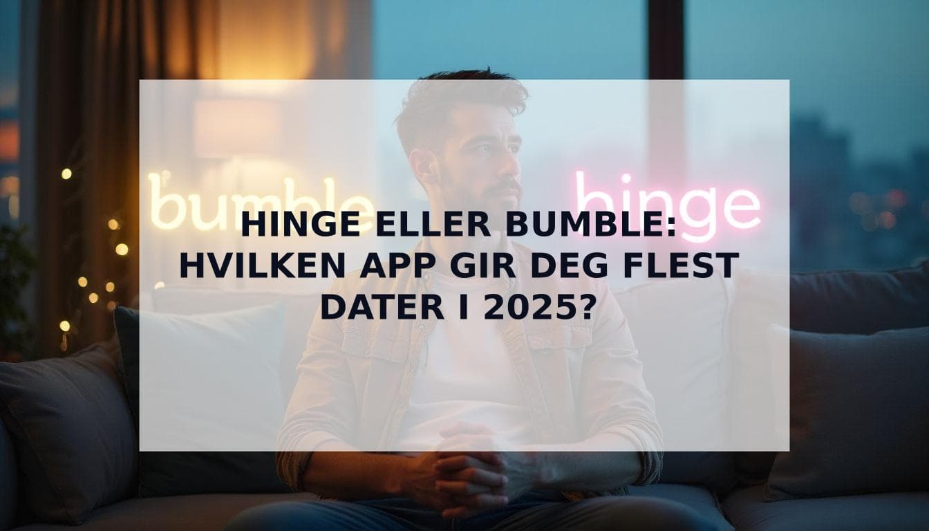 Cover Image for Hinge eller Bumble: Den definitive guiden for menn i 2025