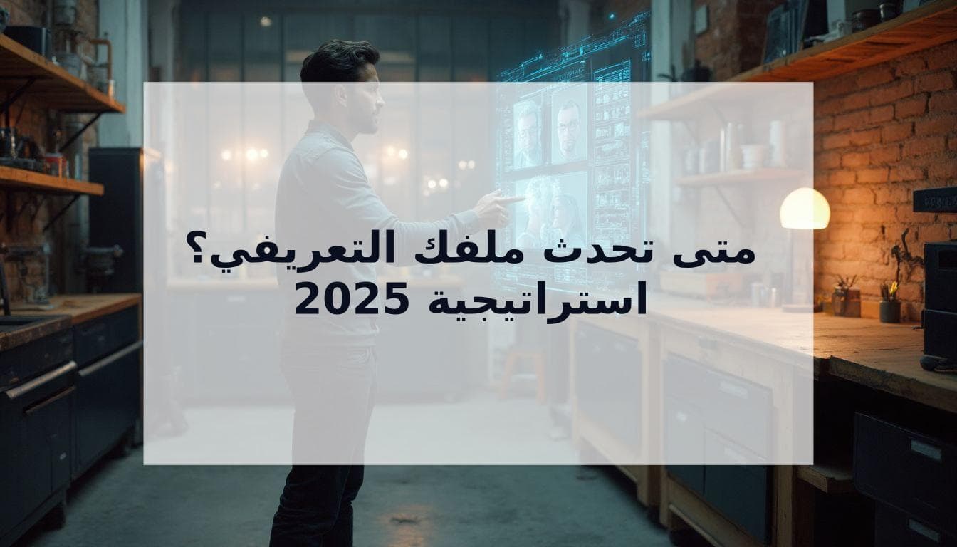 Cover Image for متى تحدث ملفك التعريفي؟ استراتيجية 2025 لصور ومطابقات أفضل