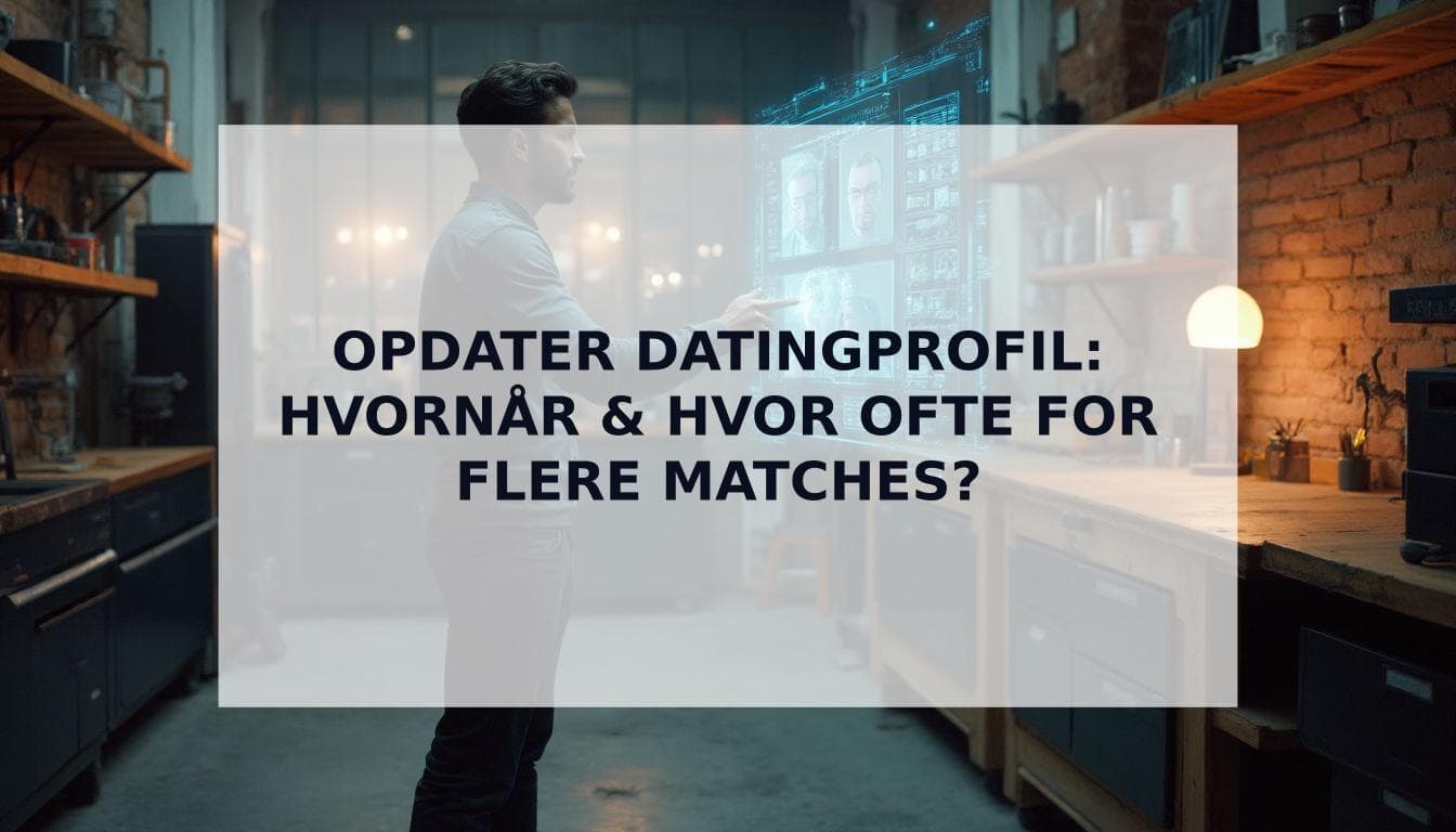 Cover Image for Hvor ofte skal du opdatere din datingprofil? Den datadrevne strategi for 2025
