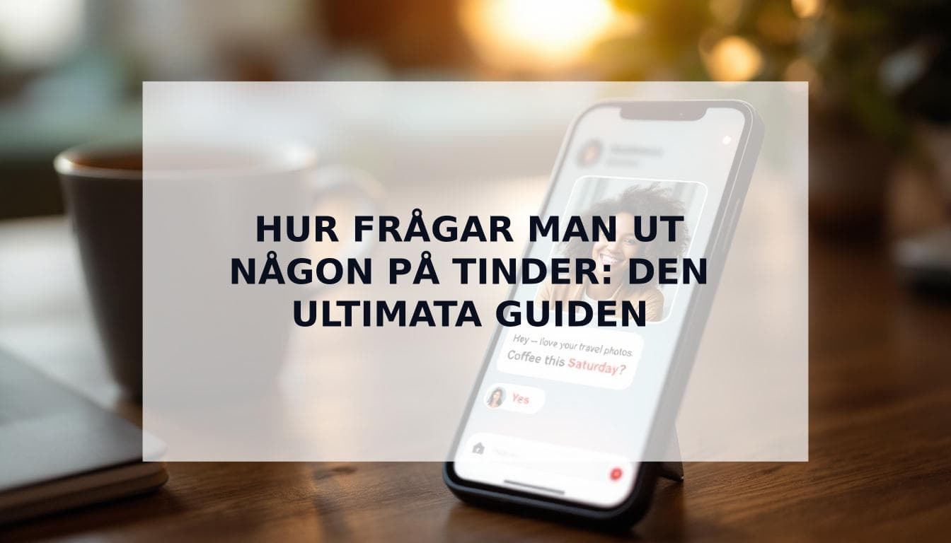 Cover Image for Hur frågar man ut någon på Tinder: Guiden som får dig att få ett "ja"