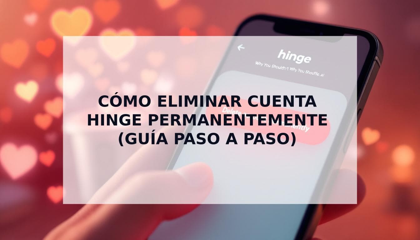 Cover Image for Cómo eliminar mi cuenta de Hinge permanentemente (y por qué quizás no deberías hacerlo)