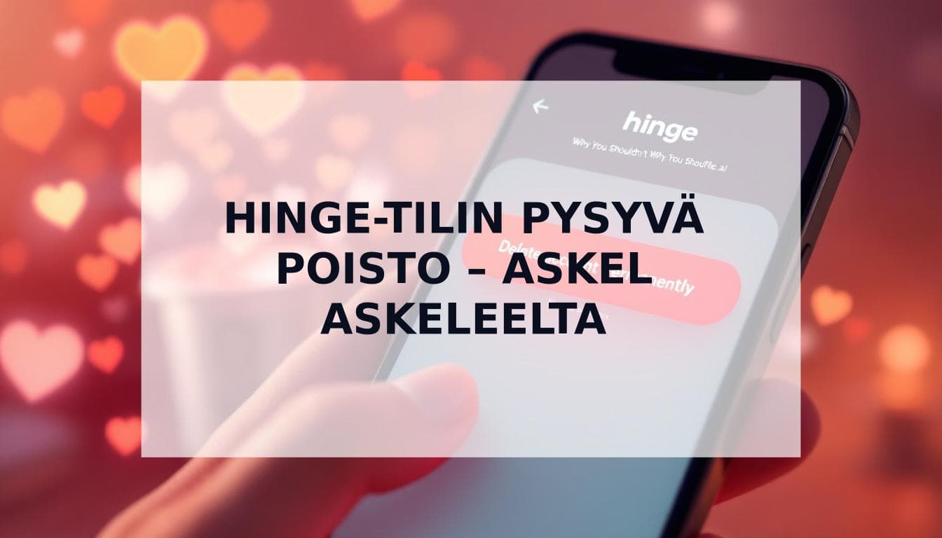 Cover Image for Miten poistaa Hinge-tili pysyvästi (ja miksi sinun ei ehkä kannattaisi)