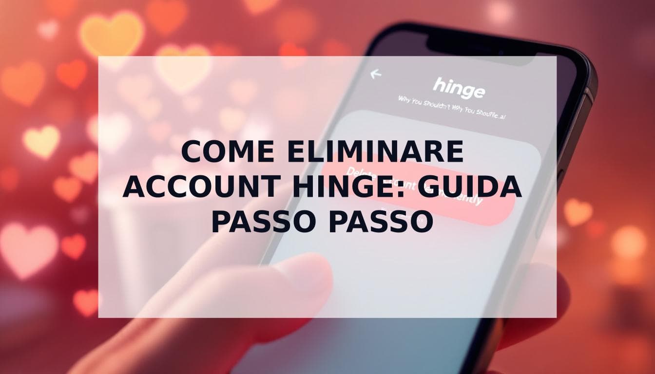 Cover Image for Come eliminare definitivamente il tuo account Hinge (e perché potresti non volerlo fare)