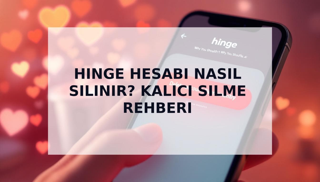 Cover Image for Hinge Hesabını Kalıcı Olarak Silme (ve Neden Silmemelisin)