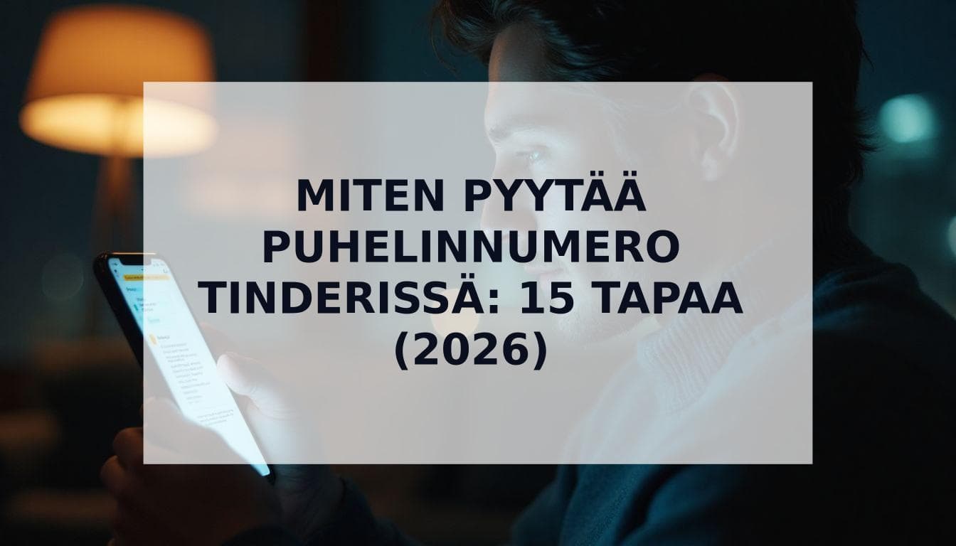 Cover Image for Miten Pyytää Puhelinnumero Tinderissä: 15 Toimivaa Tapaa (2026 Opas)