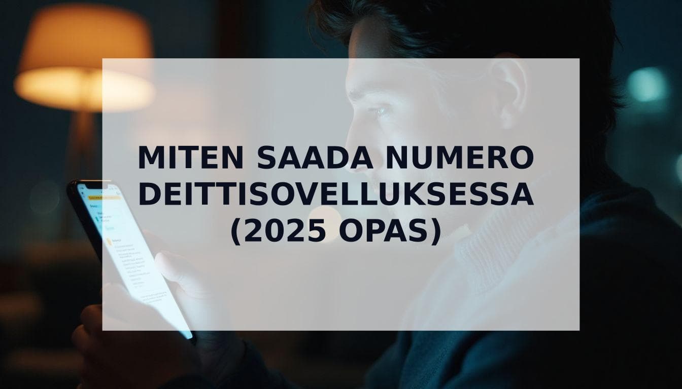 Cover Image for Miten saada numero deittisovelluksessa (2025 opas)