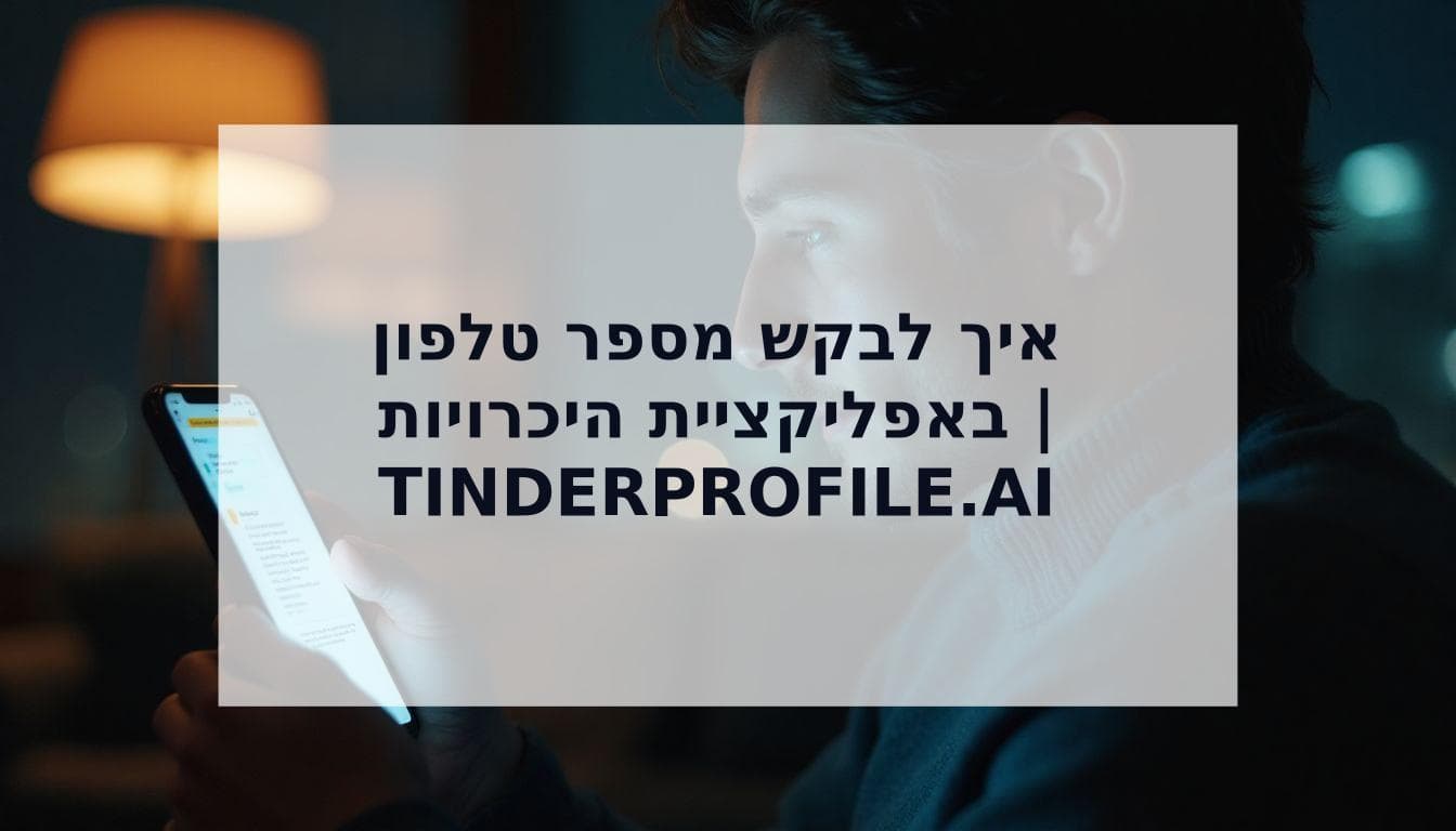 Cover Image for איך לבקש מספר טלפון באפליקציית היכרויות: המדריך למעבר לוואטסאפ