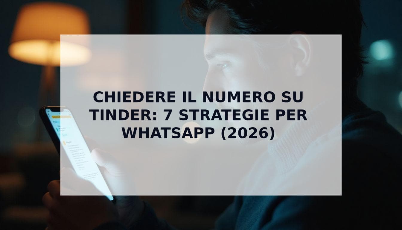 Cover Image for Come Chiedere il Numero su Tinder: 7 Strategie per WhatsApp (2026)