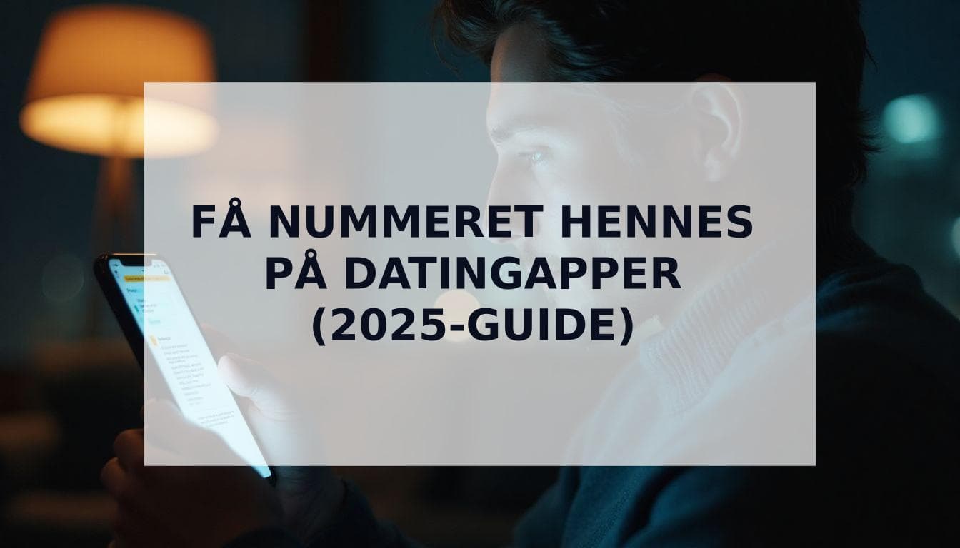 Cover Image for Hvordan få nummeret hennes på datingapper (Den ultimate guiden for 2025)