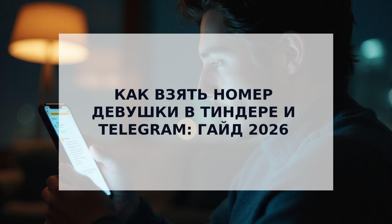 Cover Image for Как взять номер у девушки в Тиндере: Стратегия перехода в мессенджеры (2026)