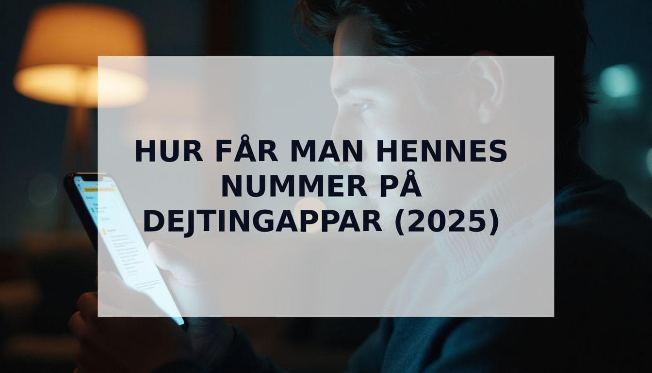 Cover Image for Hur får man hennes nummer på dejtingappar (2025-guiden)