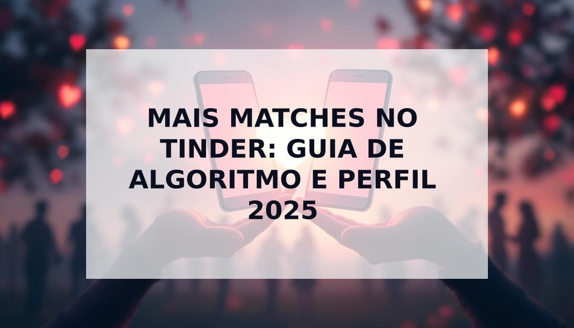 Cover Image for Como Conseguir Mais Matches no Tinder: Guia de Otimização 2025