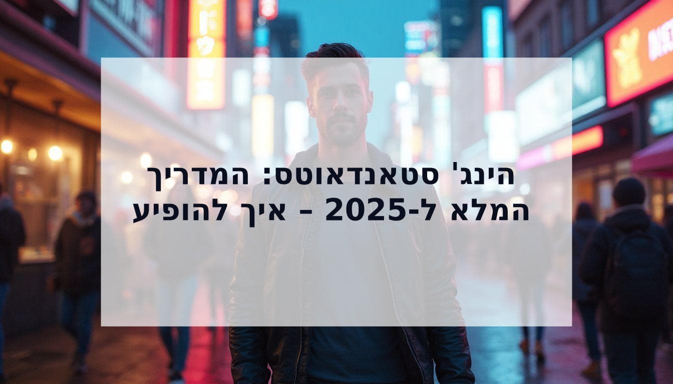 Cover Image for איך להופיע בהינג' סטאנדאוטס: המדריך המלא (2025)
