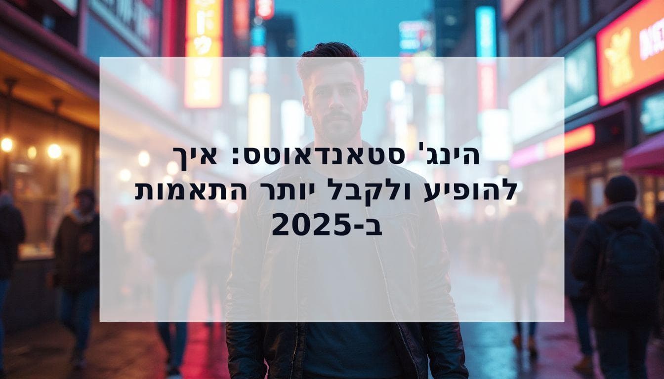 Cover Image for איך להופיע בהינג' סטאנדאוטס: מדריך אסטרטגי (2025)