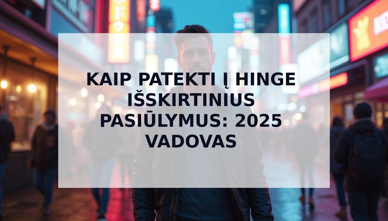 Cover Image for Kaip patekti į Hinge išskirtinius pasiūlymus: Išsamus vadovas (2025)