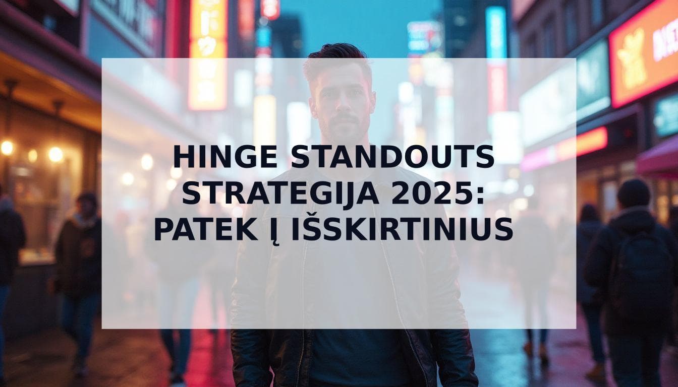 Cover Image for Hinge Standouts Strategija 2025: Kaip Patekti į Išskirtinius Profilius Lietuvoje