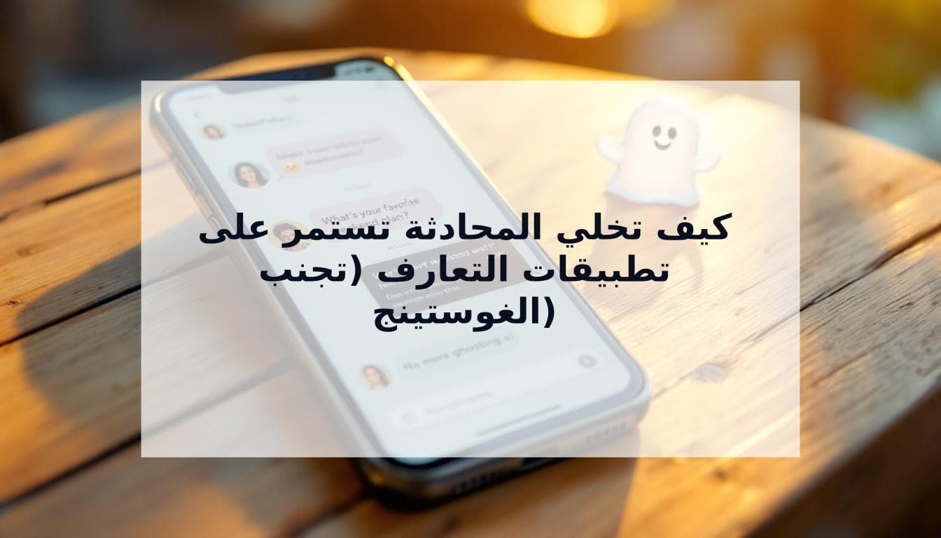 Cover Image for كيف تبدأ محادثة على تطبيقات التعارف وتجعلها تستمر (وتتجنب الغوستينج للأبد)