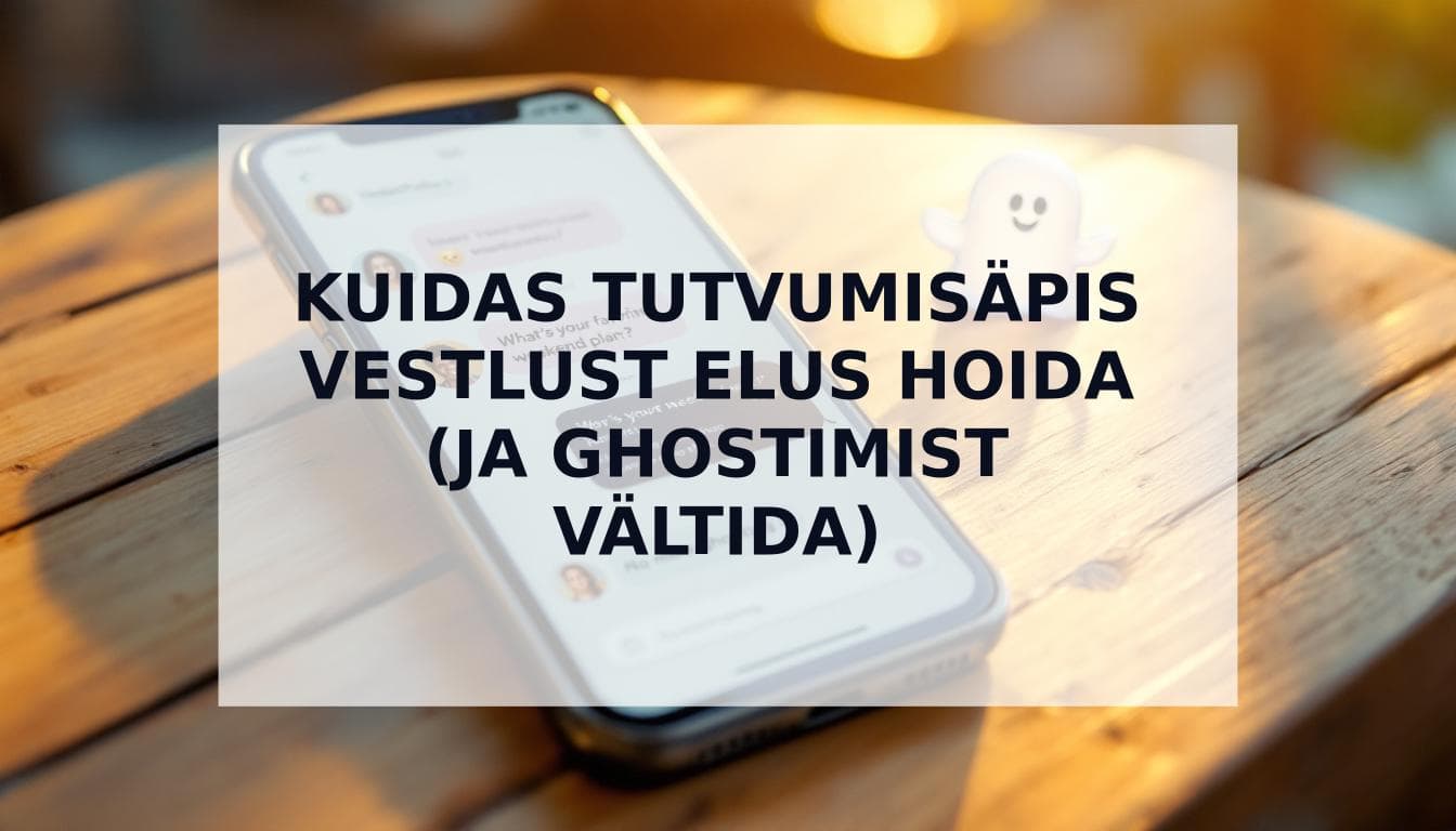 Cover Image for Võimalused tutvumisäpis vestluse käigus hoidmiseks (ja kuidas vältida ghostimist)