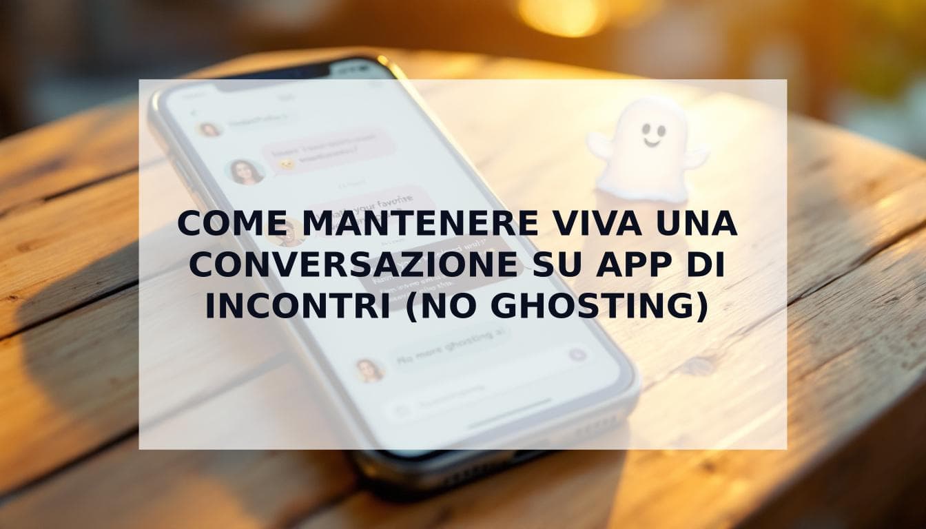 Cover Image for Come mantenere viva una conversazione su app di incontri (e non farti più ghostare)
