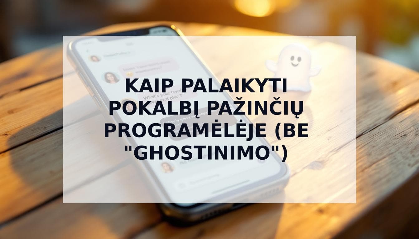 Cover Image for Kaip palaikyti pokalbį pažinčių programėlėje (ir niekada nebebūti "ghostinamas")