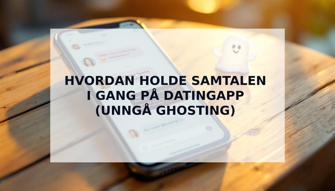Cover Image for Hvordan holde samtalen i gang på datingapp (og aldri bli ghostet igjen)