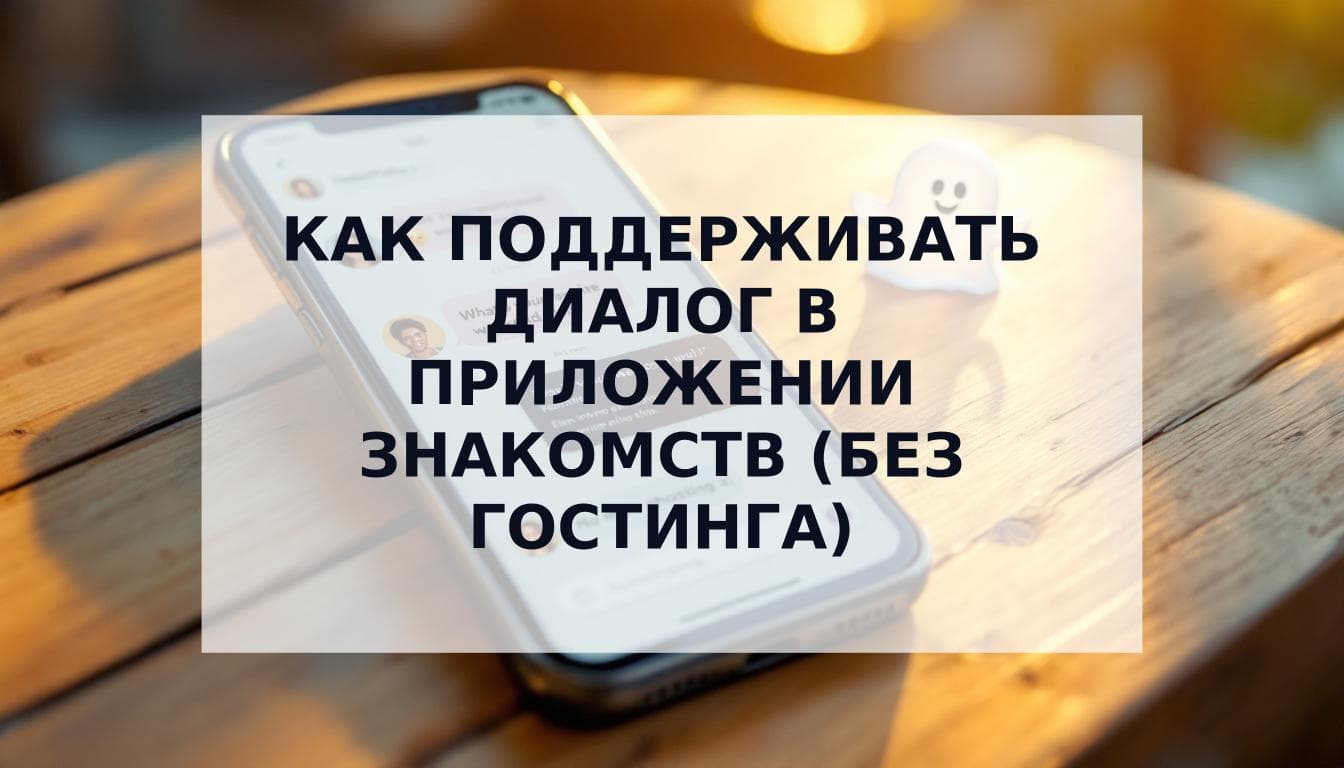 Cover Image for Как поддерживать диалог в приложении знакомств и избегать гостинга