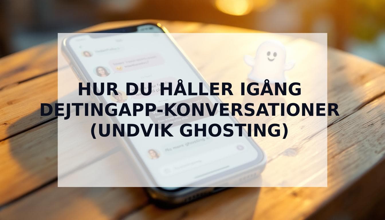 Cover Image for Hur du håller igång en dejtingapp-konversation (och aldrig blir ghostad igen)