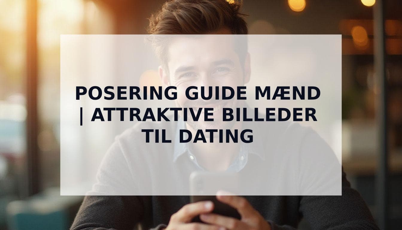 Cover Image for Sådan Poserer Mænd til Billeder: Ultimativ Guide til Attraktive Dating Fotos