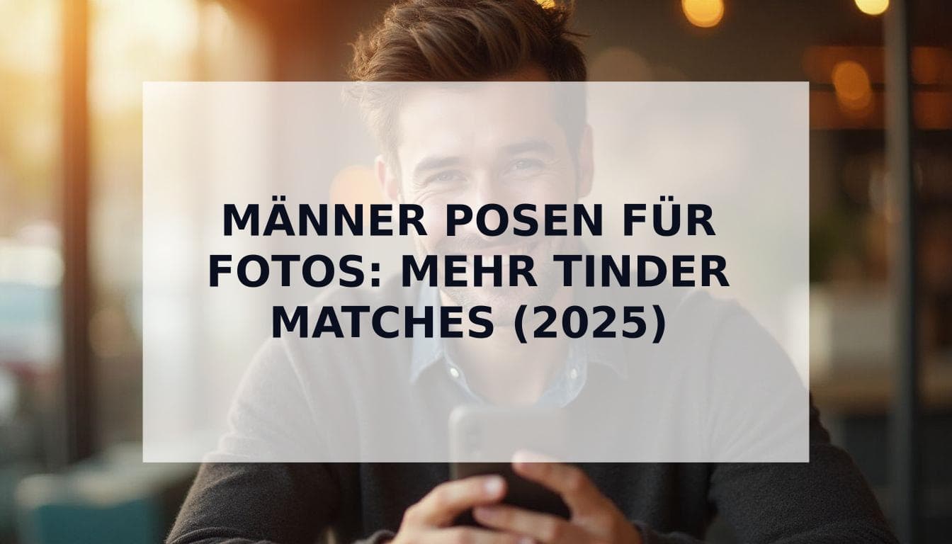 Cover Image for MĂ€nner Posen fĂŒr Fotos: Der komplette Guide fĂŒr Dating Apps (2025)