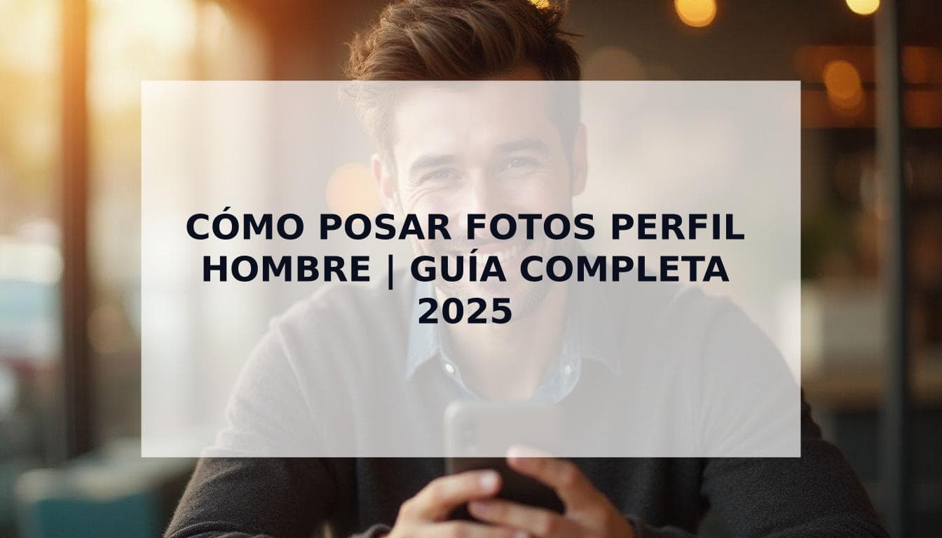 Cover Image for Cómo Posar para Fotos de Perfil Hombre: Guía Definitiva para Tener Éxito en Apps de Citas
