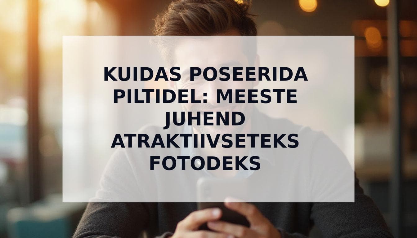 Cover Image for Ülim juhend: Kuidas poseerida piltidel meestele, et atraktiivsem välja näha (ja saada rohkem vasteid)