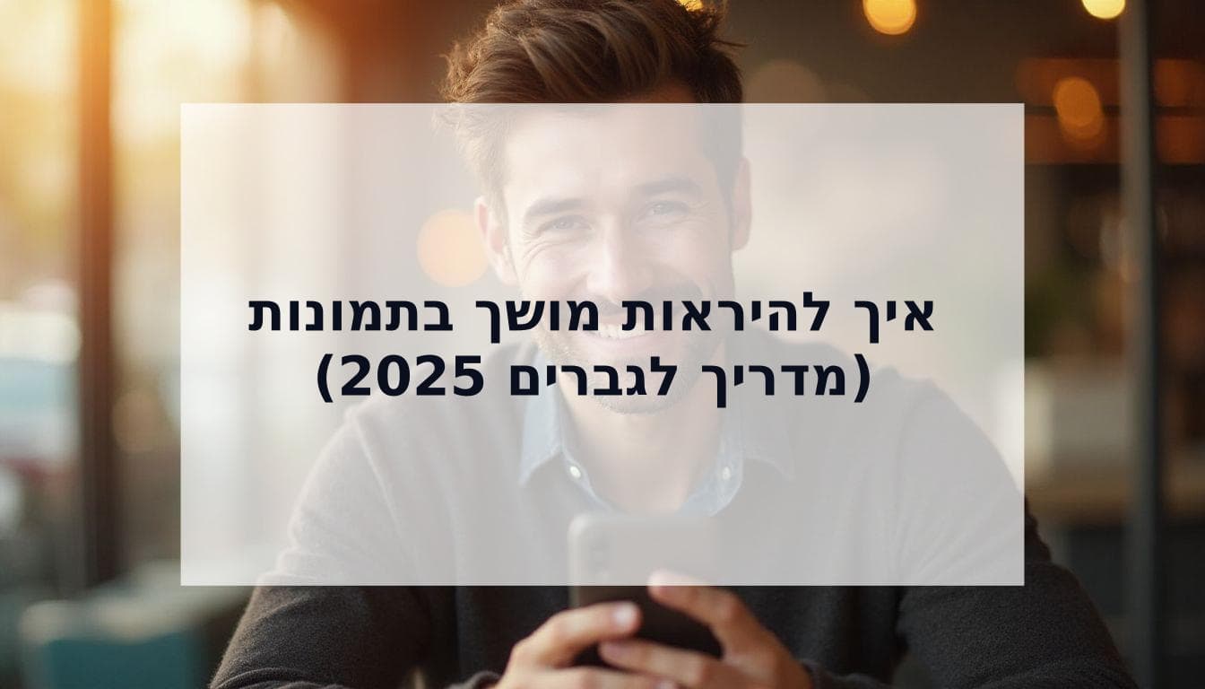 Cover Image for איך להיראות מושך יותר בתמונות: המדריך המלא לגברים