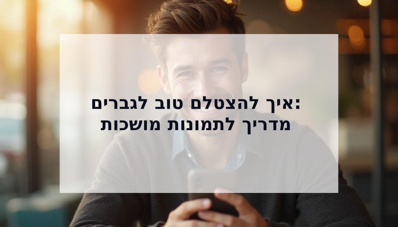 Cover Image for המדריך המלא: איך להיראות מושך יותר בתמונות (לגברים שרוצים יותר התאמות)