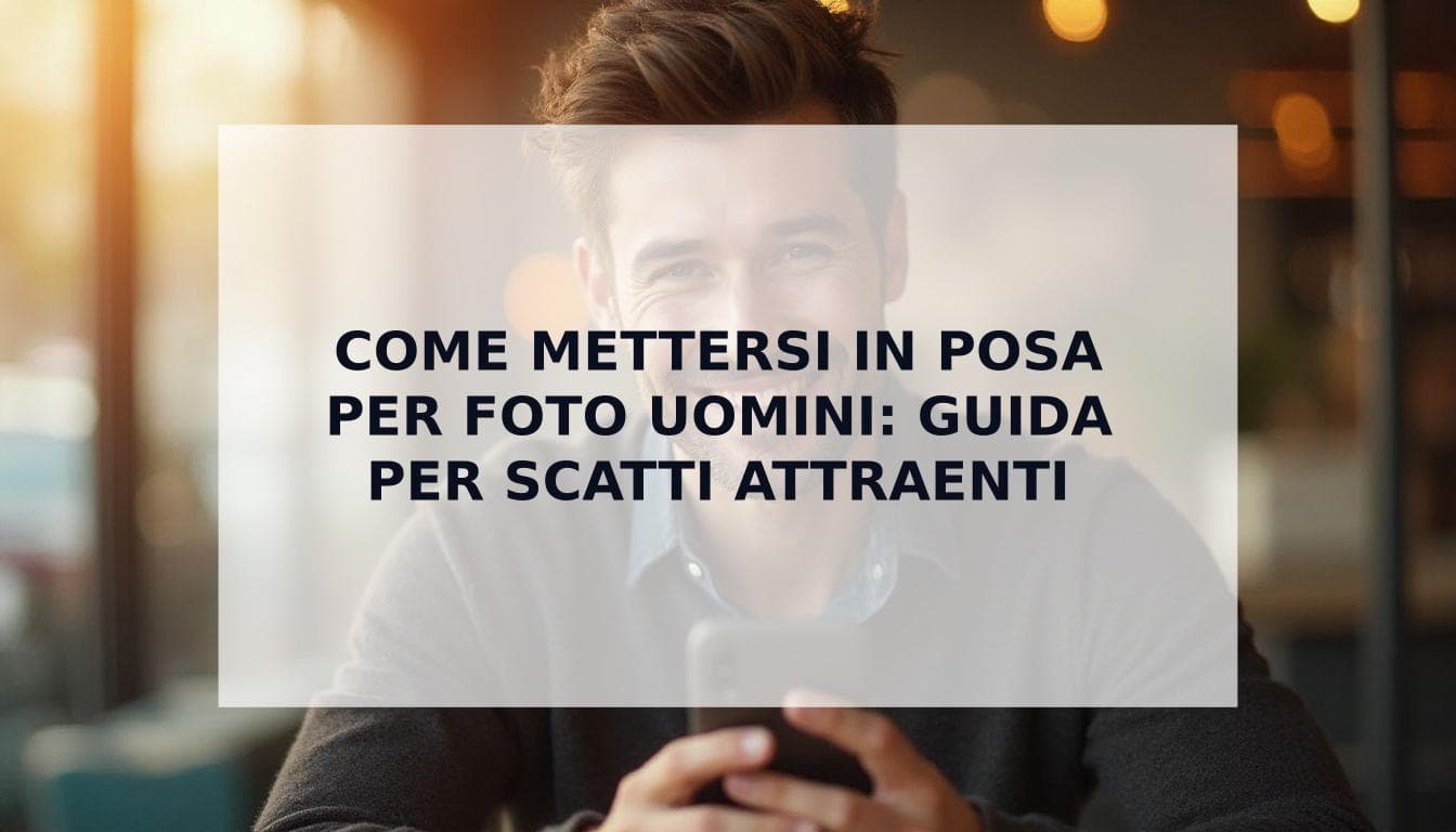 Cover Image for La Guida Definitiva: Come Mettersi in Posa per Foto Attraenti (Per Uomini che Vogliono Più Match)