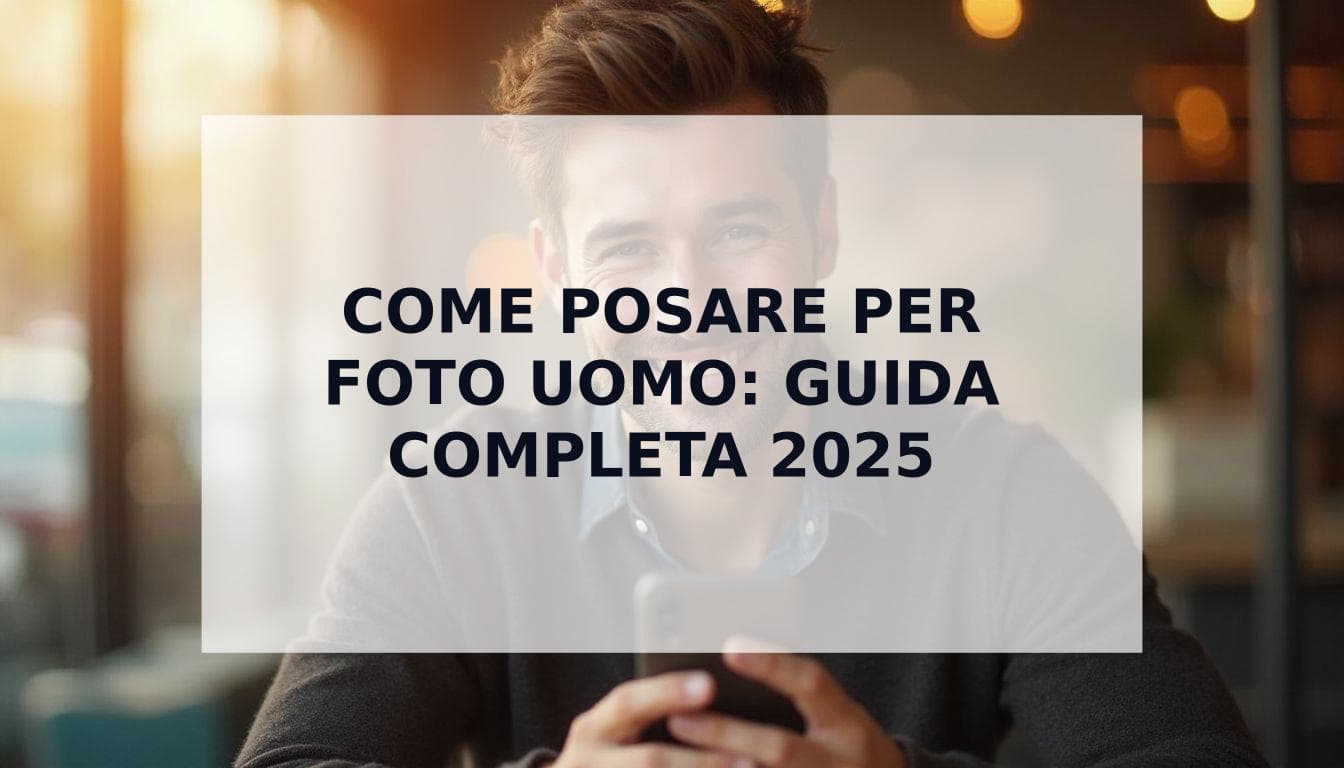 Cover Image for Come Posare per Foto Uomo: La Guida Completa per Foto Profilo Perfette