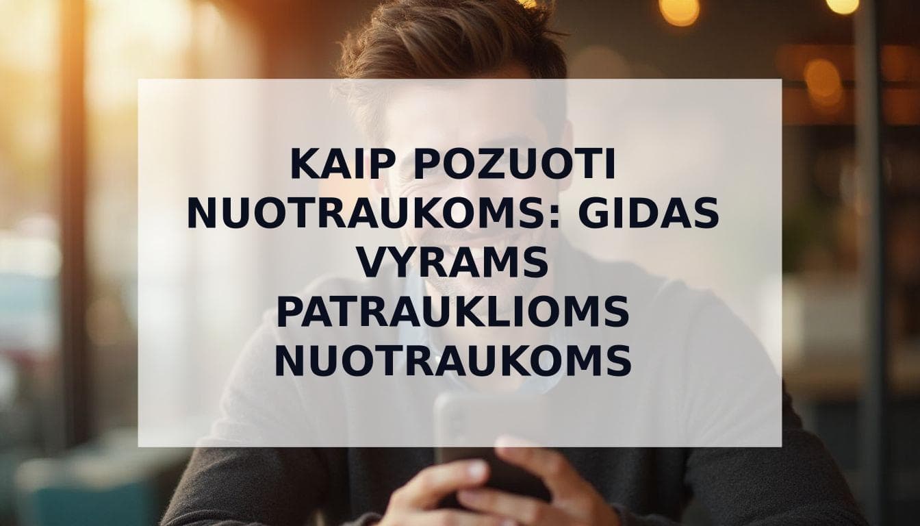 Cover Image for Išsamus gidas: Kaip atrodyti patraukliau nuotraukose (vyrams, norintiems daugiau atitikmenų)