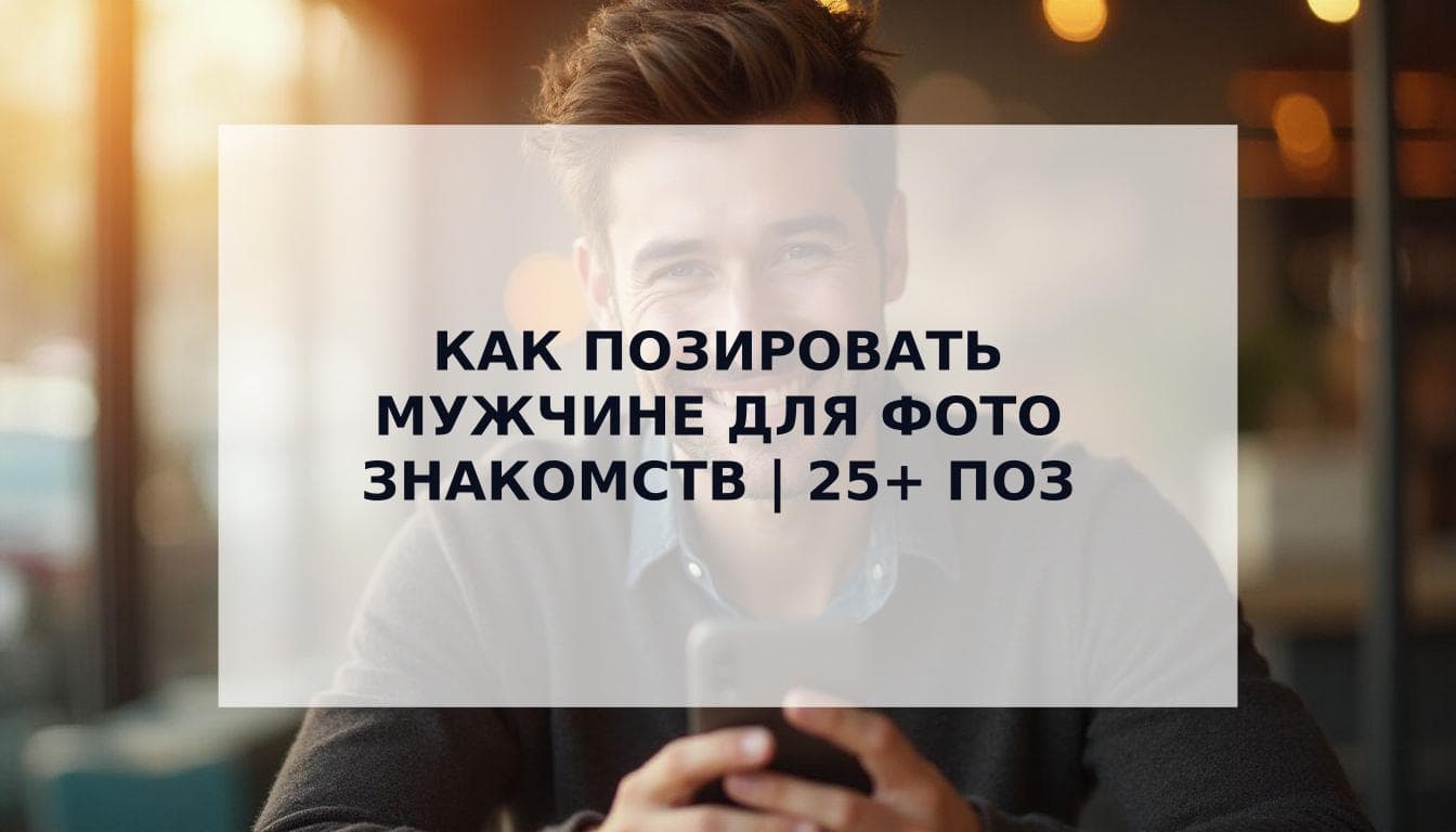 Cover Image for Как позировать мужчине для фото знакомств: 25+ проверенных поз и секретов привлекательности