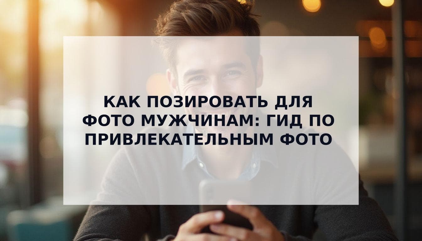 Cover Image for Идеальное руководство: как выглядеть привлекательнее на фото (для мужчин, которые хотят больше мэтчей)