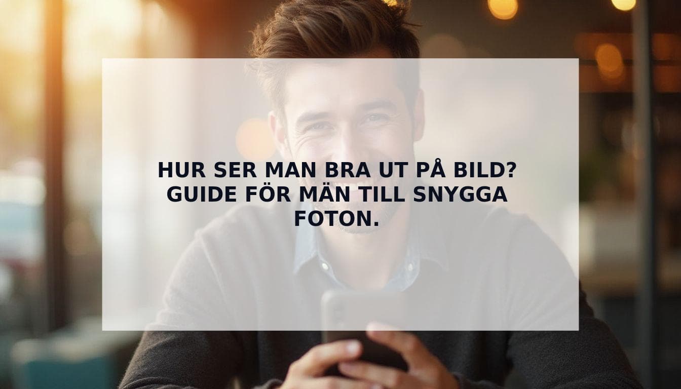 Cover Image for Den Ultimata Guiden: Hur ser man snygg ut på bild (för män som vill ha fler matchningar)