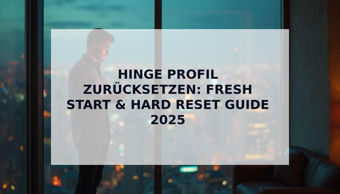 Cover Image for Wie du dein Hinge Profil zurücksetzt 2025 (Fresh Start & Hard Reset)