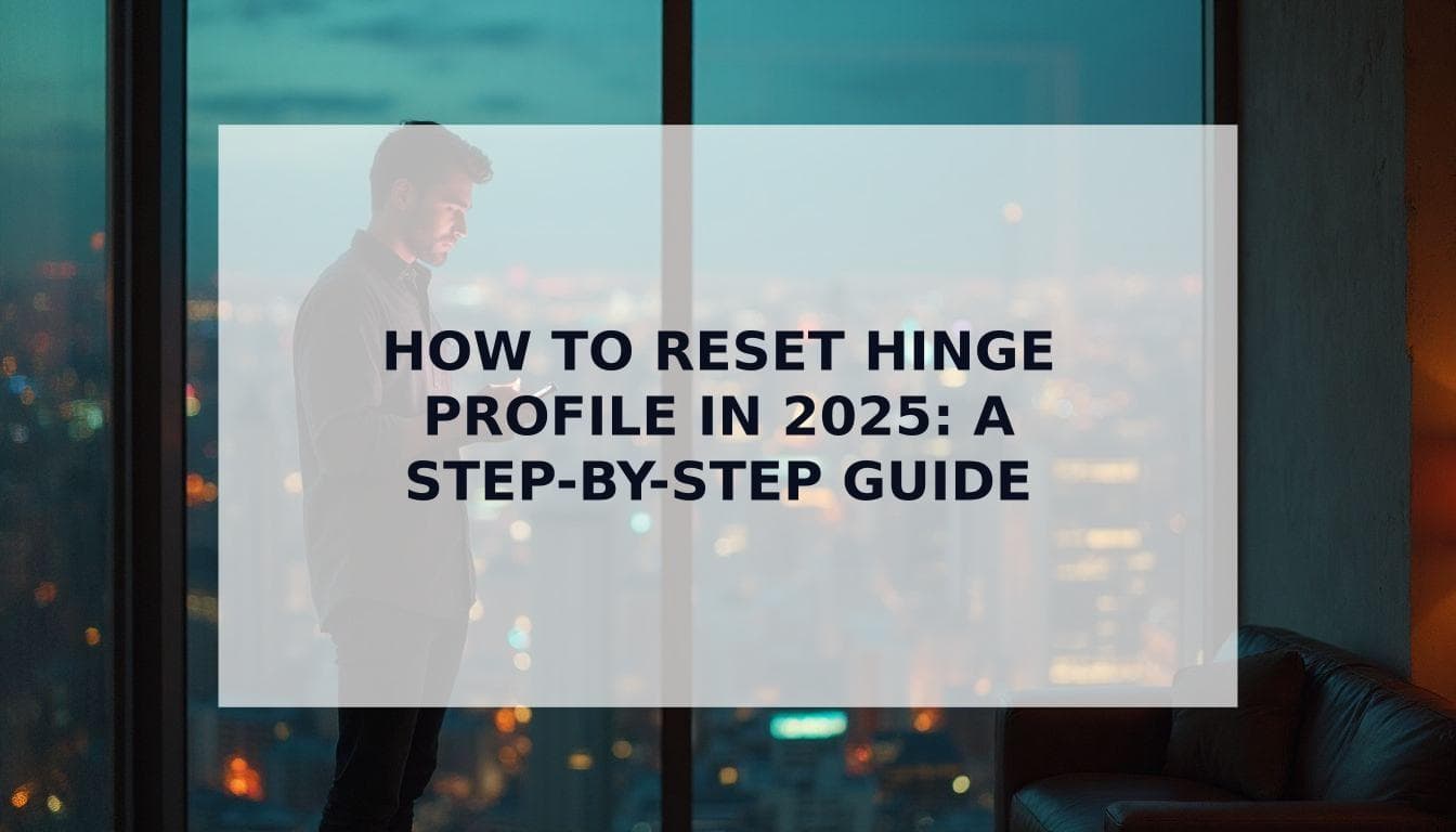 Cover Image for How to Reset Your Hinge Profile in 2025 (To Get More Matches)
