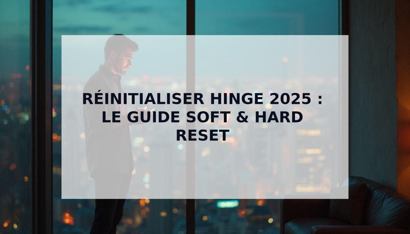 Cover Image for Comment Réinitialiser Hinge en 2025 : Guide Soft & Hard Reset